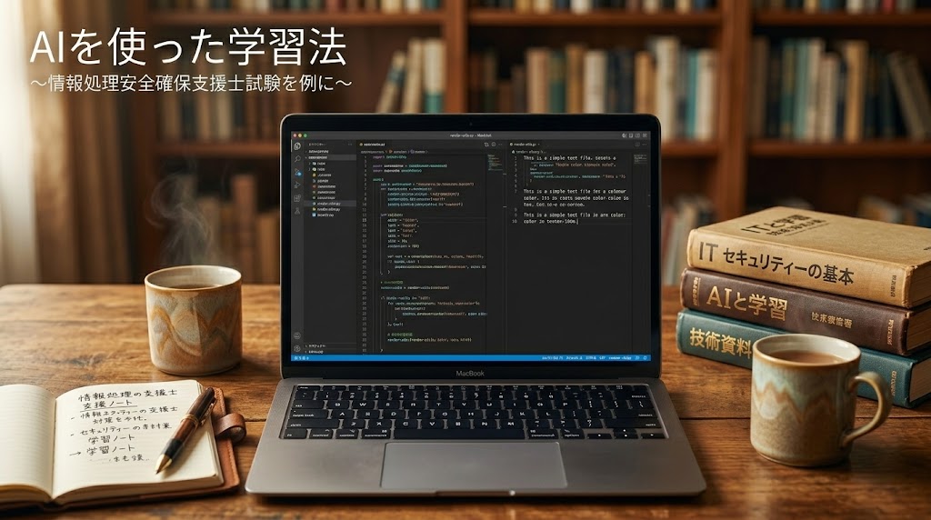 AIを使った学習法　〜情報処理安全確保支援士試験を例に〜