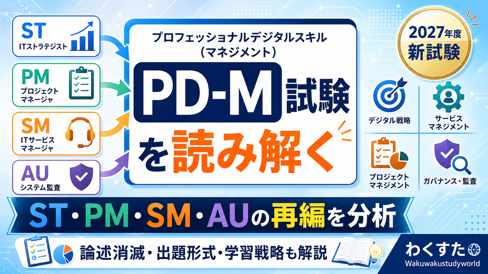 プロフェッショナルデジタルスキル（マネジメント）試験を読み解く【前編】― ST・PM・SM・AUの4論述はどこへ行ったのか